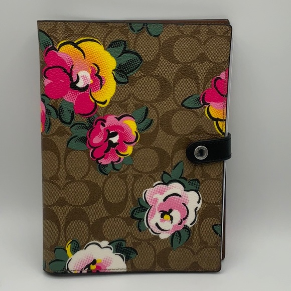 Coach Vintage Rose Print Notebook - Picture 2 of 7